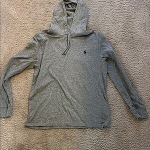 Polo by Ralph Lauren Heather Gray Crewneck Hoodie Sweatshirt